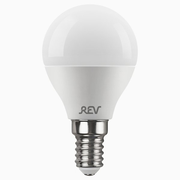 Лампа светодиодная REV 7Вт Е14 шар 2700К свет теплый