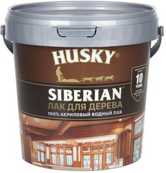 Лак акриловый HUSKY SIBERIAN Аквалак полуматовый 0,9л