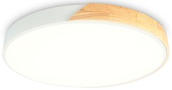 Светильник потолочный светодиодный FZ1301 WH/LW белый/светлое дерево 45W 5000K D500x50 (без ПДУ)