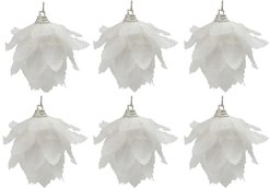 Набор украшений Артишоки 6шт 6см белый, SYPMQC-0324196