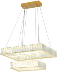Люстра хрустальная 90W Ambrella light TR5007/2 GD/CL золото/прозрачный 3000K/4200K/6400K 