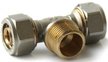 Тройник латунный обжимной Pro Aqua Ø16x1/2" наружная резьба