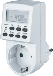 Таймер розеточный электронный недельный NTR-E-S01-WH 