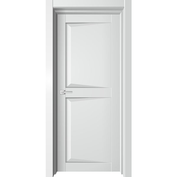 Дверь ДГ Diamond-2 Soft Touch белый бархат 800х2000мм