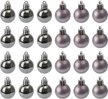 Набор шаров 24шт 3см серый, глянец/матовые, SYQA-0124009 Набор шаров 24шт 3см серый, глянец/матовые, SYQA-0124009