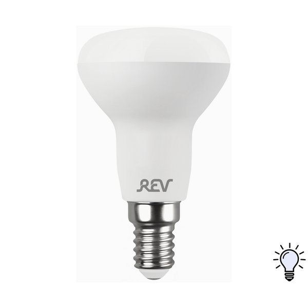 Лампа светодиодная REV 7Вт Е14 4000К свет нейтральный белый