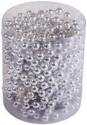 Бусы новогодние SY17ZL-162 шарики 6мм,длина 5м серебро