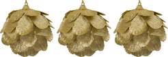 Набор украшений Артишоки 3шт 8см, золото, SYPMQC-0325239
