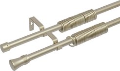 Карниз раздвижной двойной Qually 160-300см Сталь d16мм