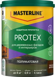 Пропитка защитная Masterline Protex Тиковое дерево 0,9л