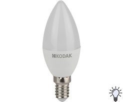 Лампа светодиодная Kodak B35-7W-840-E14 7Вт Е14 свеча 4000К свет нейтральный белый