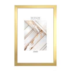 Рамка МИРАМ 20х30см багет 641811-8 золотой, пластик