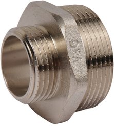 Ниппель латунный переходной V&G 1 1/2"х1"