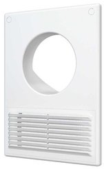 Решетка вентиляционная вытяжная 185х254 разъемная фланец D100 пластик