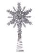 Верхушка на елку Снежинка серебро 21x11x5см 91387 Верхушка на елку Снежинка серебро 21x11x5см 91387