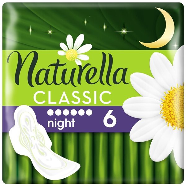 Прокладки гигиенические Naturella Classic 6шт Camomile Night Single