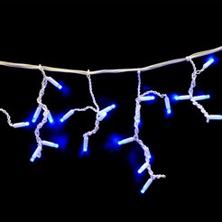 Электрогирлянда сосульки внешняя 2х0,6м 100LED синий SYCL-015
