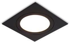 Светильник встраиваемый TN6609 BK черный IP44 GX53 max 15W 110х110х23