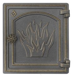 Дверка ВЕЗУВИЙ печная ДТ-4 (Бронза)