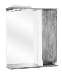 Шкаф зеркальный Валенсия 608 60см Грей