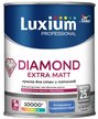 Краска для стен и потолков Luxium Diamond Extra Matt BW глубокоматовая белая (1л)