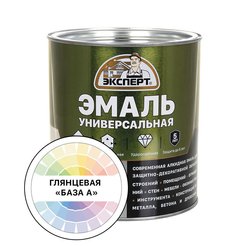 Эмаль универсальная алкидная ЭКСПЕРТ глянцевая белая База А (2,5кг)
