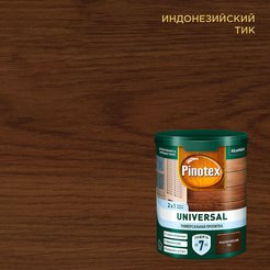 Пропитка деревозащитная Pinotex Universal 2 в 1 Индонезийский тик (0,9л)
