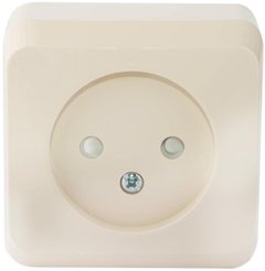 Розетка накладная Schneider Electric Этюд РА16-002b без заземления цвет белый