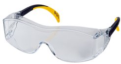 Очки защитные открытого типа Denzel из поликарбоната,увеличенная прозрачная линза, регулируемые дужки