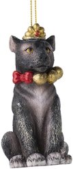 Украшение подвесное новогоднее Пантера с бантом 4,8х8,2х3,7см,87623