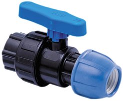 Кран шаровой компрессионный ПНД d32х1/2" внутренняя резьба