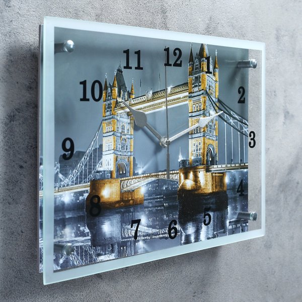 Часы настенные Город Тауэрский Мост 25х35 см микс 