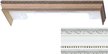 Карниз 240 №1-3 (С) Белый в инд.уп.