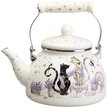 Чайник Agness Lavander Cats 2,6л эмаль, индукция