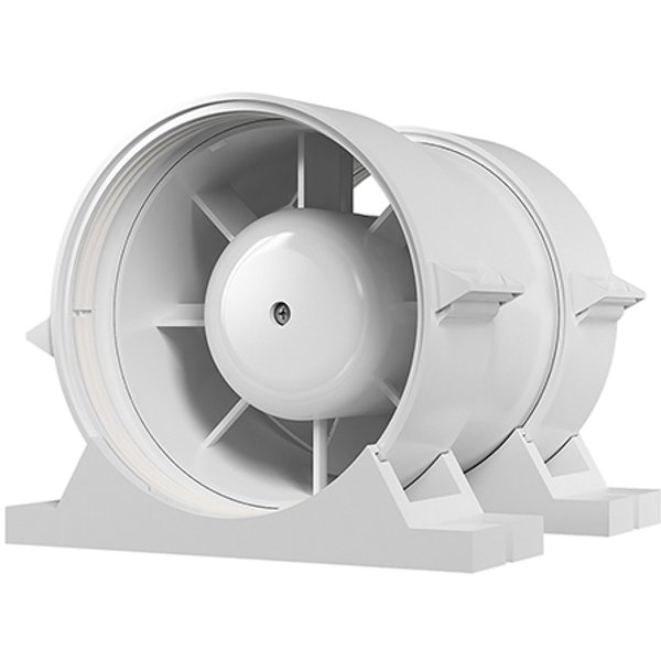 Вентилятор осевой канальный D125 PRO приточно-вытяжной с крепежным комплектом