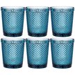 Набор стаканов Lefard Muza color Гранат 6шт синий, стекло