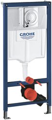 Система инсталляции для подвесного унитаза Grohe Solido с механической панелью смыва Surf