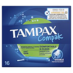 Тампоны гигиенические Tampax Compak Super 16шт с аппликатором