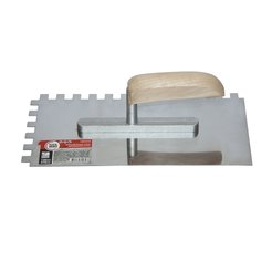 Кельма нержавеющая зубчатая 130х270 зуб 10х10 Toolberg