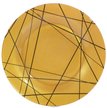 Тарелка обеденная Luminarc Delnice Gold 25см черный с золотом, стекло