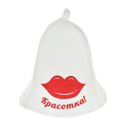 Шапка для бани и сауны Красотка