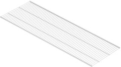 Полка сетчатая Larvij 120,6х40,6см белый