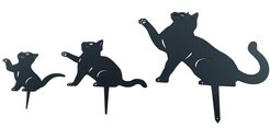 Фигура садовая Кошки из металла h48см 100-005К