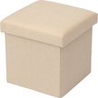 Пуф складной 30x30x30см полиэстер, бежевый SSB0001E-A