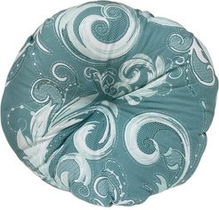 Подушка декоративная круглая d45 стеганная Melissa Milena аква