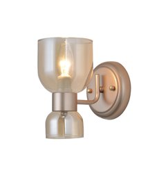 Бра Schaffner Boccale 74531-1W 1xE14 золото/стекло
