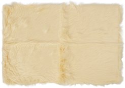 Коврик из искусственной овчины кремовый 60х90см