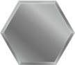 Плитка зеркальная Соты 21х25х0,4см фацет сатин серебро 4шт/кмп