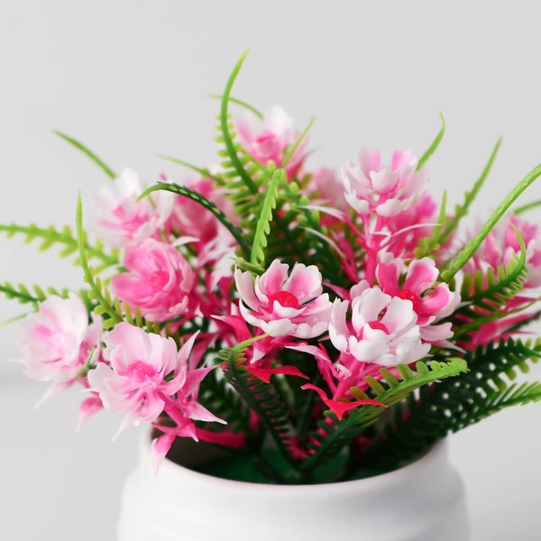 Цветок искусственный Махровые цветы 5,5х10см 