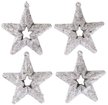 Набор украшений Звезды 4шт 7см, серебро, SYLKGJC-4821107 Набор украшений Звезды 4шт 7см, серебро, SYLKGJC-4821107